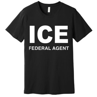 Ice Federal Agent Halloween Costume Police Immigration Premium T-Shirt