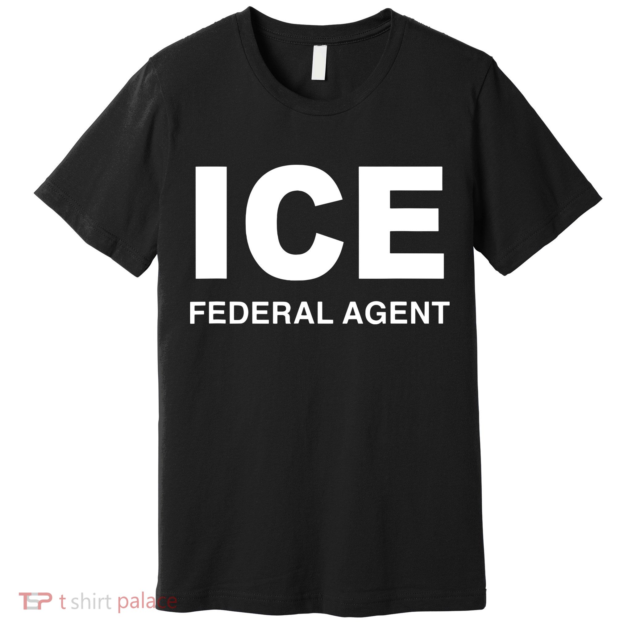 Ice Federal Agent Halloween Costume Police Immigration Premium T-Shirt