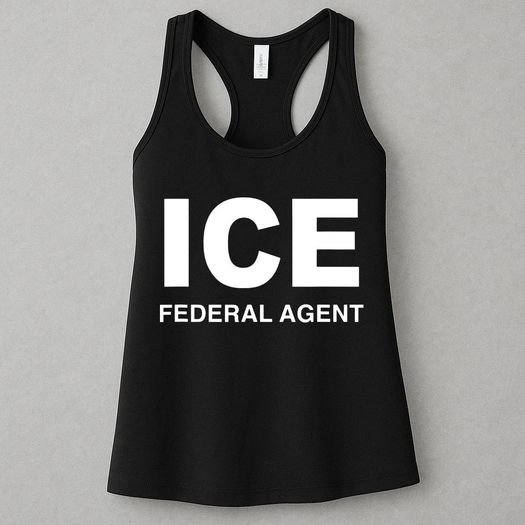 Ice Federal Agent Halloween Costume Police Immigration Womens Tank Top