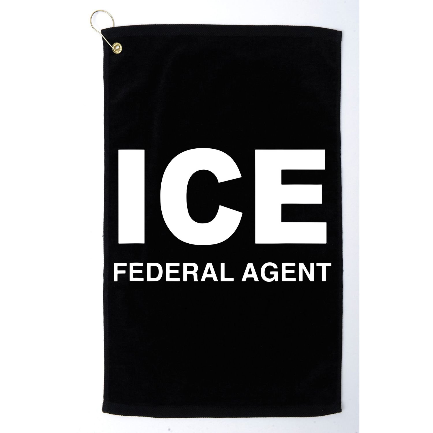 Ice Federal Agent Halloween Costume Police Immigration Golf Towel
