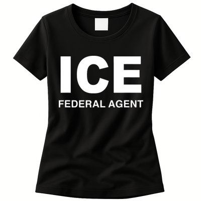 Ice Federal Agent Halloween Costume Police Immigration Womens T-Shirt