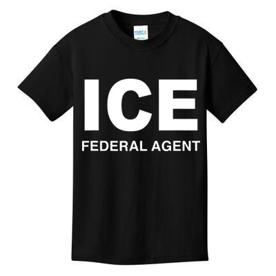 Ice Federal Agent Halloween Costume Police Immigration Kids T-Shirt