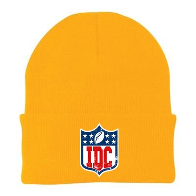 Idc Funny Anti Football I Dont Care Knit Cap Winter Beanie