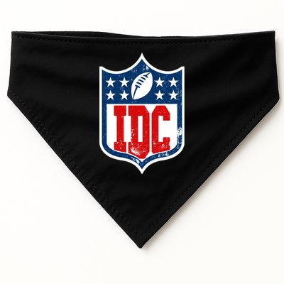 Idc Funny Anti Football I Dont Care USA-Made Doggie Bandana