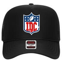 Idc Funny Anti Football I Dont Care High Crown Mesh Back Trucker Hat