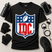 Idc Funny Anti Football I Dont Care Cooling Performance Crew T-Shirt