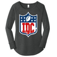 Idc Funny Anti Football I Dont Care Women's Perfect Tri Tunic Long Sleeve Shirt