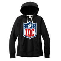 Idc Funny Anti Football I Dont Care Women's Fleece Hoodie