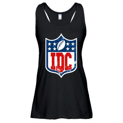 Idc Funny Anti Football I Dont Care Ladies Essential Flowy Tank