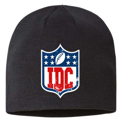 Idc Funny Anti Football I Dont Care Sustainable Beanie