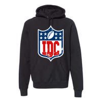 Idc Funny Anti Football I Dont Care Premium Hoodie