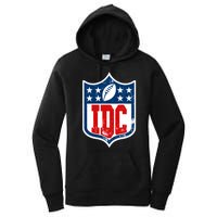 Idc Funny Anti Football I Dont Care Women's Pullover Hoodie