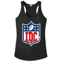 Idc Funny Anti Football I Dont Care Ladies PosiCharge Competitor Racerback Tank