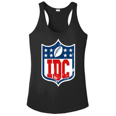 Idc Funny Anti Football I Dont Care Ladies PosiCharge Competitor Racerback Tank