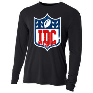 Idc Funny Anti Football I Dont Care Cooling Performance Long Sleeve Crew