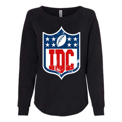 Idc Funny Anti Football I Dont Care Womens California Wash Sweatshirt