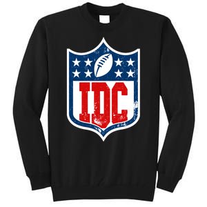 Idc Funny Anti Football I Dont Care Tall Sweatshirt