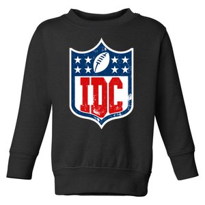 Idc Funny Anti Football I Dont Care Toddler Sweatshirt