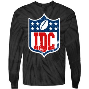 Idc Funny Anti Football I Dont Care Tie-Dye Long Sleeve Shirt