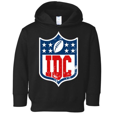 Idc Funny Anti Football I Dont Care Toddler Hoodie