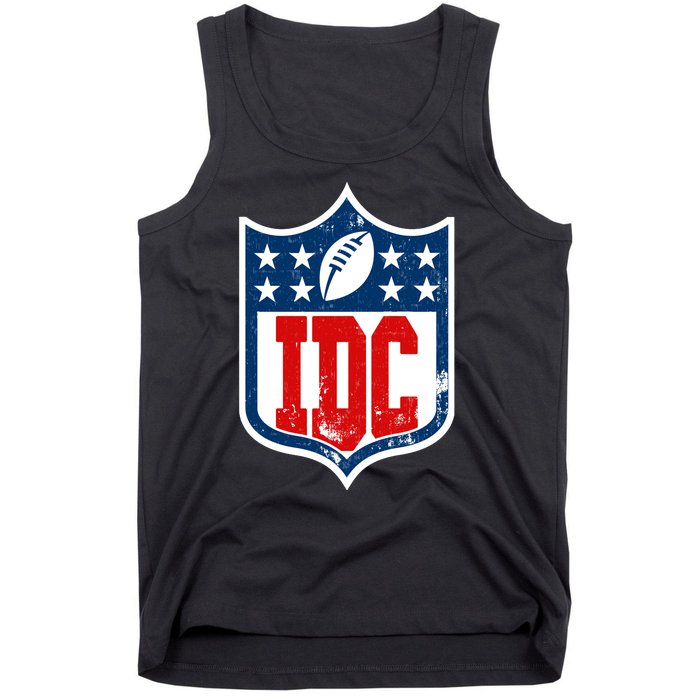 Idc Funny Anti Football I Dont Care Tank Top