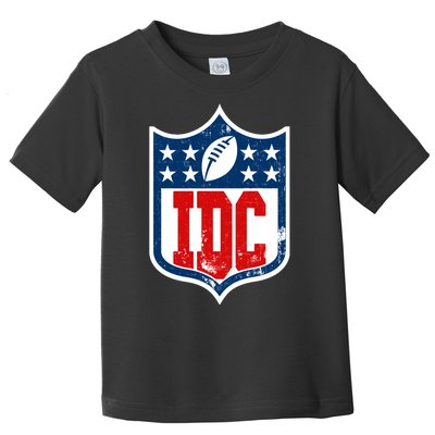 Idc Funny Anti Football I Dont Care Toddler T-Shirt