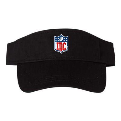 Idc Funny Anti Football I Dont Care Valucap Bio-Washed Visor