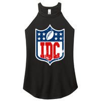 Idc Funny Anti Football I Dont Care Women's Perfect Tri Rocker Tank