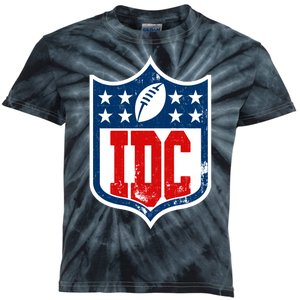 Idc Funny Anti Football I Dont Care Kids Tie-Dye T-Shirt