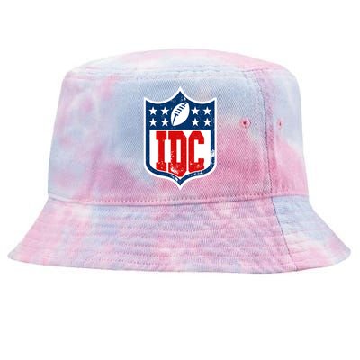 Idc Funny Anti Football I Dont Care Tie-Dyed Bucket Hat