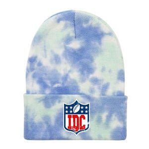 Idc Funny Anti Football I Dont Care Tie Dye 12in Knit Beanie