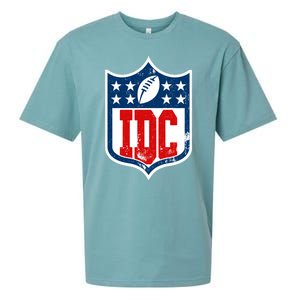 Idc Funny Anti Football I Dont Care Sueded Cloud Jersey T-Shirt