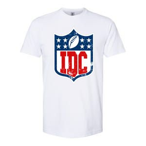 Idc Funny Anti Football I Dont Care Softstyle CVC T-Shirt