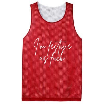 I'm Festive AF Mesh Reversible Basketball Jersey Tank