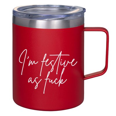 I'm Festive AF 12oz Stainless Steel Coffee Mug