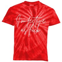 I'm Festive AF Kids Tie-Dye T-Shirt