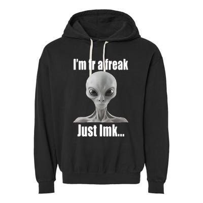 IM Fr A Freak Just Lmk Garment-Dyed Fleece Hoodie