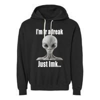 IM Fr A Freak Just Lmk Garment-Dyed Fleece Hoodie