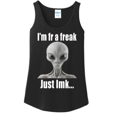 IM Fr A Freak Just Lmk Ladies Essential Tank