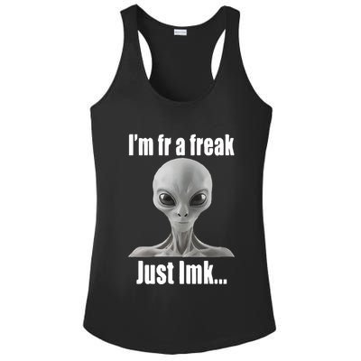 IM Fr A Freak Just Lmk Ladies PosiCharge Competitor Racerback Tank