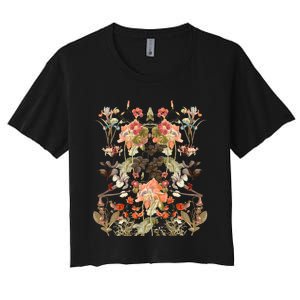 Inspired Flower Botanical Chart Plant Lover Women's Crop Top Tee