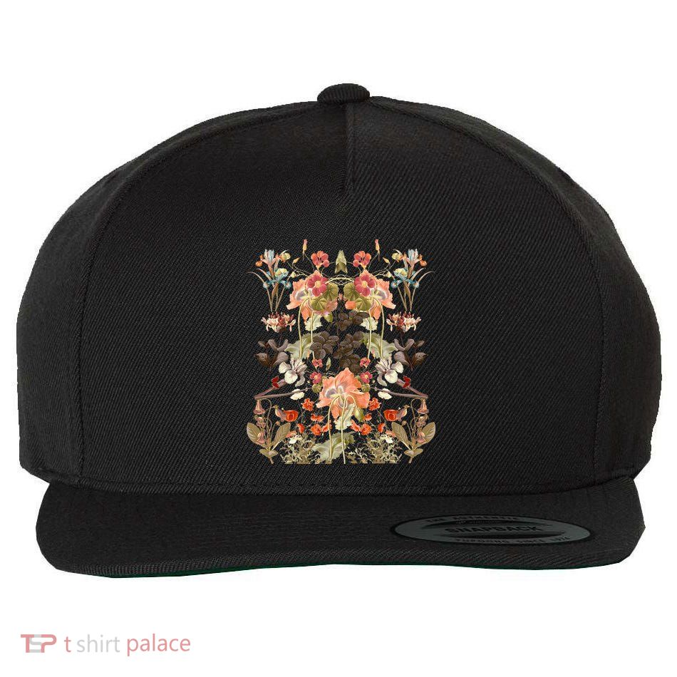 Inspired Flower Botanical Chart Plant Lover Wool Snapback Cap