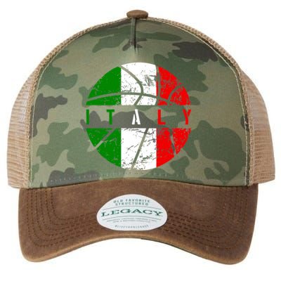 Italy Flag Basketball Italian Team Fan Lover Legacy Tie Dye Trucker Hat