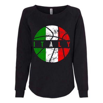 Italy Flag Basketball Italian Team Fan Lover Womens California Wash Sweatshirt