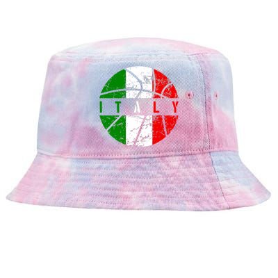 Italy Flag Basketball Italian Team Fan Lover Tie-Dyed Bucket Hat