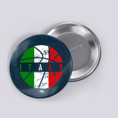 Italy Flag Basketball Italian Team Fan Lover Button