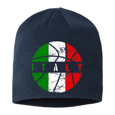 Italy Flag Basketball Italian Team Fan Lover Sustainable Beanie