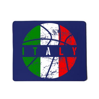 Italy Flag Basketball Italian Team Fan Lover Mousepad