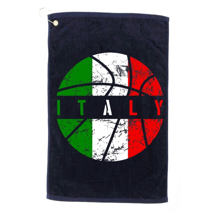 Italy Flag Basketball Italian Team Fan Lover Platinum Collection Golf Towel