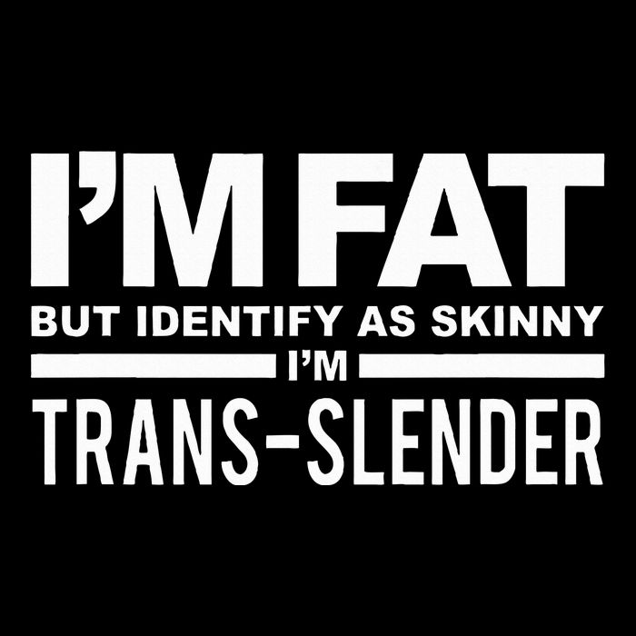 IM Fat But Identify As Skinny IM Transslender Flat Bill Trucker Hat